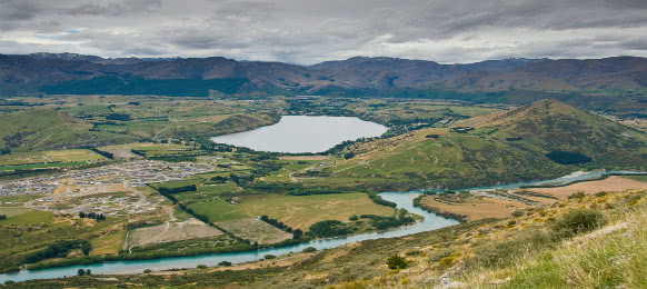 aerial view of queenstown